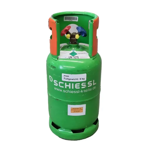 2-Ventil-Recycling-Stahlflasche 12,5L 48bar (ohne Füllung) Kaufflasche